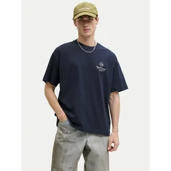 Jack & Jones Majica Niagara 12293422 Mornarsko modra Regular Fit