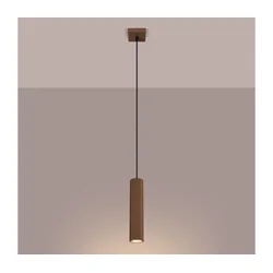 Brilagi - LED luster na sajli CRESTO 1xGU10/10W/230V braon