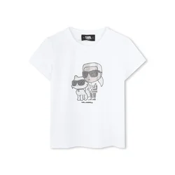 Karl Lagerfeld Kids Majica Z30489 D Bela Regular Fit