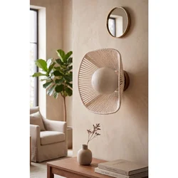 Opviq zidna lampa Arenia, 1 × E27, ekru