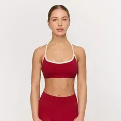 GymBeam Varsity Sports Bra Red