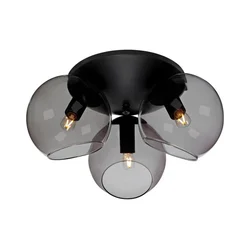 Cottex P2423SVG - plafonsko svetlo CAPELLA 3xE14/40W/230V, prečnika 37 cm, zadimljeno/crno