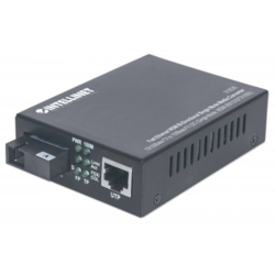 Intellinet 510530 100Mbit/s Single-mode Black network media converter