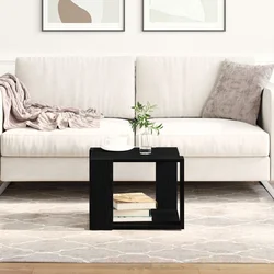 Kava Stol Crni hrast 40 x 40 x 30 cm Konstruirano drvo