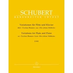 SCHUBERT:VARIATIONS FOR FLUTE AND piano D802