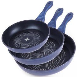 shumee Diamantna ponev 3 kosi 20/24/28 cm