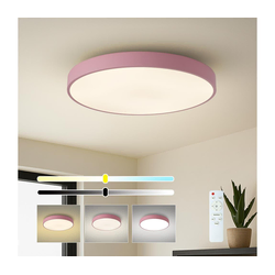 Brilagi - LED prigušiva stropna svetiljka POOL LED/60W/230V 3000-6000K 60 cm ružičasta + daljinski upravljač