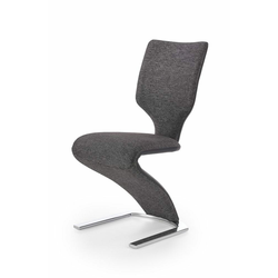 Halmar Jedilni stol K307 - temno siv/črn/krom