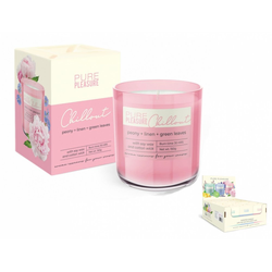 eoshop Sveča v kozarcu ČISTO UŽITEK SPROSTI SE dišeče 150g