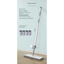 Wuyuehua Ravni mop, 38 cm, 4 zamenske krpe