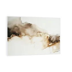Canvas Slika na platnu Zlatni ritam, Sa ramom, 120 x 80 cm, Beli