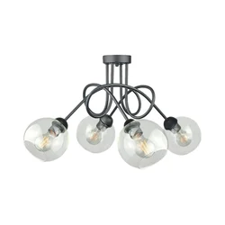 Plafonski luster EVIE 4xE27/60W/230V antracit/proziran