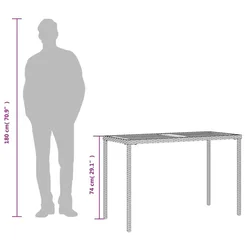 Vrtni stol s pločom od drva bagrema crni 115x54x74 cm poliratan
