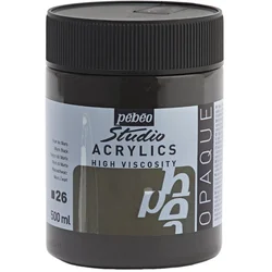 Pébéo Studio Fine Akrilna barva Mars Black 500 ml 1 kos