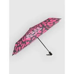 Von Dutch Jax Pink Printed Umbrella pink von cheetah