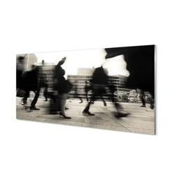 tulup.si Steklena slika Meščani 140x70 cm 2 obešalnika