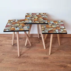 HANAH HOME Set 3 stočića 3Shp21 Orange