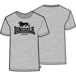LONSDALE Majica  siva / črna