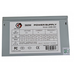 GMB-560-12 sa kutijom ** Gembird napajanje 560W 12cm FAN, 20+4pin, 2xSATA 2xIDE 4-p. (1048)