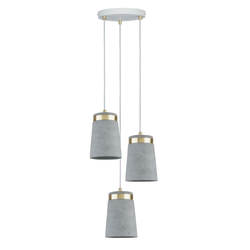 Paulmann 79627 - Luster na sajli NORELL 3xE27/20W/230V beton