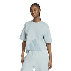 Adidas Ženska majica W Bl Sj Bf T KC5236, Okrugli izrez, Svetloplava