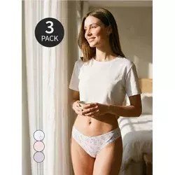 Sinsay - Pamučne tanga string gaćice 3 pakovanja - šareno