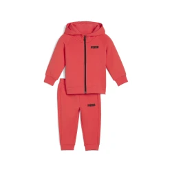 Puma Spacer Hooded Suit Toddler, Red, Size 1-2Y, Clothing