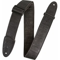 Levys Cork Solid Black Pas za kitaro (Kot novo)