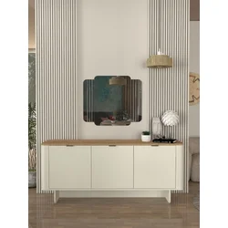 Bohema zidno ogledalo krem ( 0000434 )
