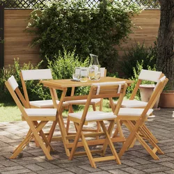 Vanjske bistro stolice 6 pcs Krem bijela 40 x 53 x 80 cm