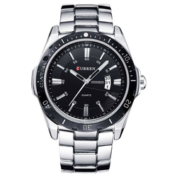 Moška ročna ura Curren Manager Silver/Black