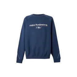 new balance Majica temno modra/bela