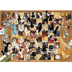 Heye - Puzzle Degano: bel ali črn - 1 000 kosov