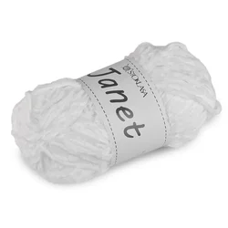 Pletena preja Janet 100 g - bela