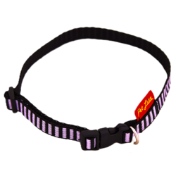 Pet Line Ogrlica za pse, 10mm, 24-40cm, Ljubičasto-crna
