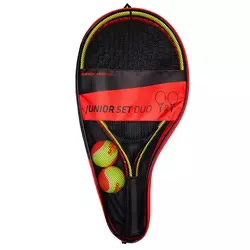 KOMPLET ZA TENIS DUO JUNIOR - 2 REKETA + 2 LOPTICE + 1 TORBA