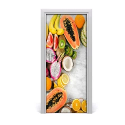tulup.si Samolepilni tapete na vratih Sadje 85x205 cm