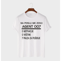 MAFIMI Majica AGENT 007, Bela