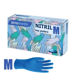 Nitrilne rukavice bez pudera plave M 100 komada