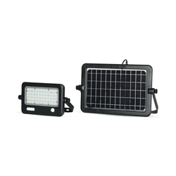 LED prigušiva solarni reflektor sa senzorom LED/10W/3,7V 4000K IP65 + USB port