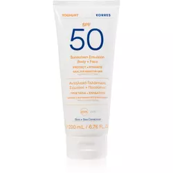 Korres Yoghurt Emulzija za zaštitu od sunca za lice i telo SPF 50, 200 ml