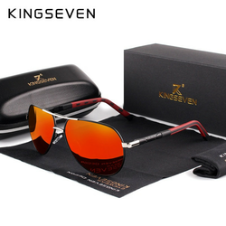 KINGSEVEN Naočare za sunce N725 crno-crveno