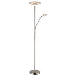 Globo 59093N - LED prigušiva stojeća lampa STANFORD 28W/230V + 5W 3000K sjajni hrom