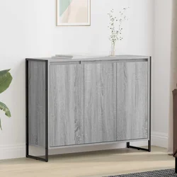 vidaXL Stranska omara Siva Sonoma 96,5 x 30 x 75 cm Konstruiran les
