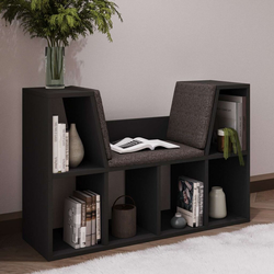 Hanah Home Polica za knjige Livora, 103x63x30 cm, Antracit