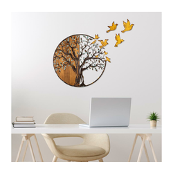 WALLXPERT Zidna dekoracija Tree And Birds 322 A