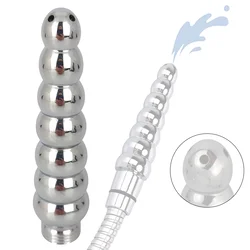 SuperLove Gradual Beads Enema Shower Nozzle Silver