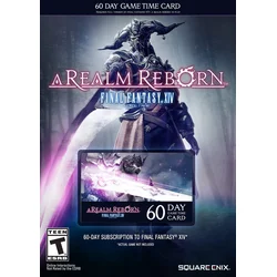 Final Fantasy XIV: A Realm Reborn 60 Day Game Time Card Key EUROPE