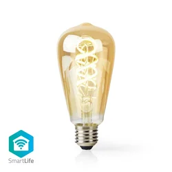 Nedis WIFILRT10ST64- LED prigušiva sijalica ST64 E27/4,9W/230V Wi-Fi 1800-6500K