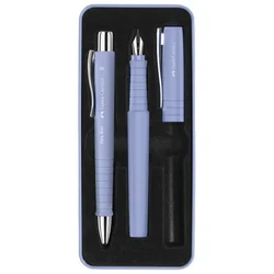 GARNITURA OLOVKA KEMIJSKA PLUS NALIVPERO POLY U MET.KUT. FABER CASTELL 241051 PAST.PLAVA